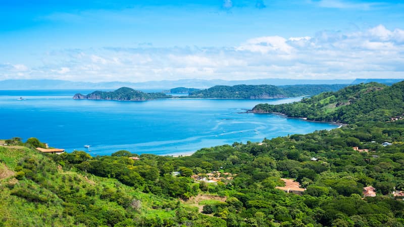 View of Playa Hermosa in Costa Rica